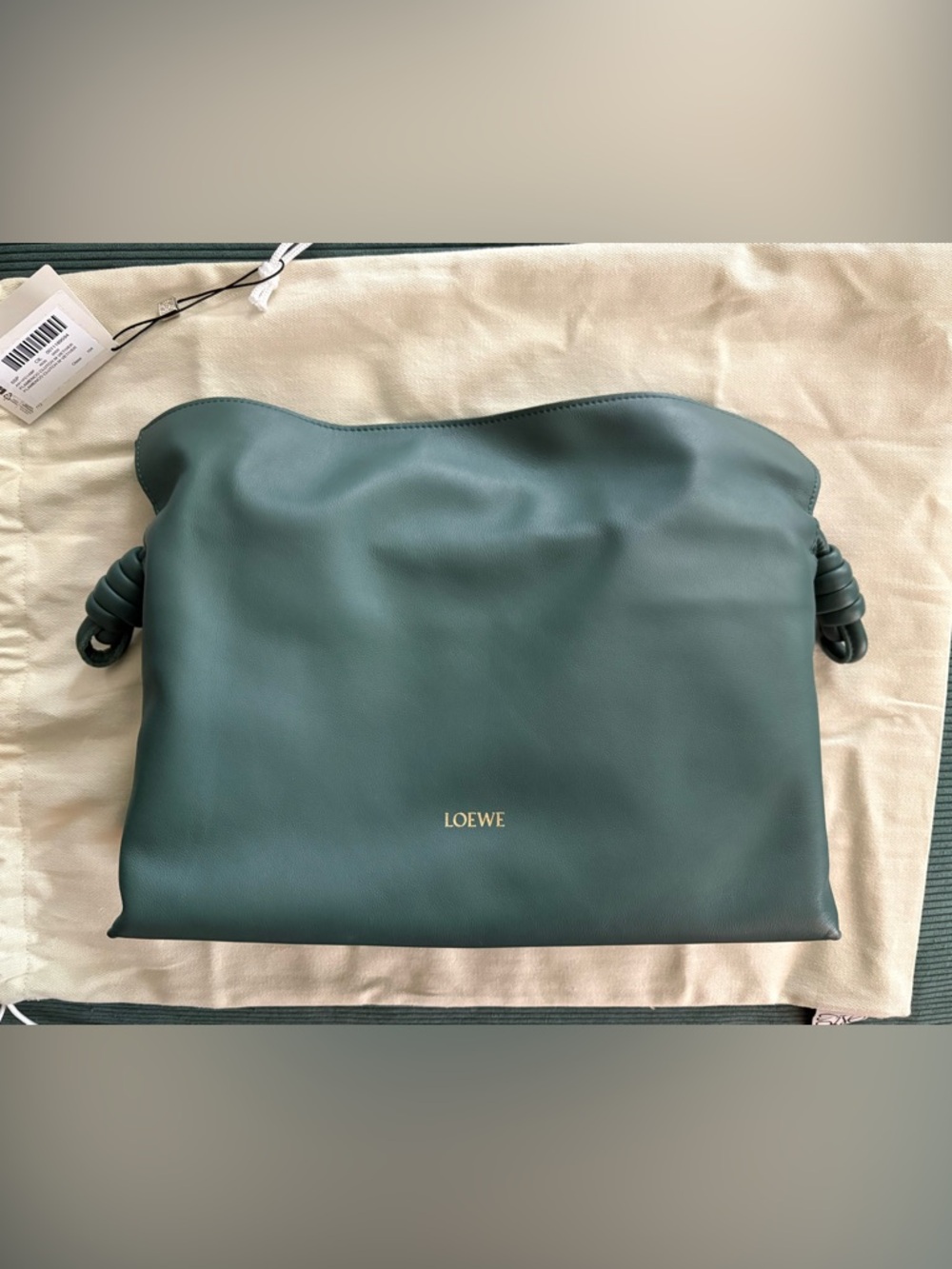 Loewe Flamenco Clutch Medium in Vetiver